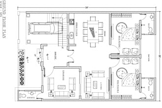house map, floor plan , city permit plan, master architecture plan in autocad