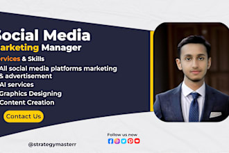 be your social media marketing manager with ai expertise