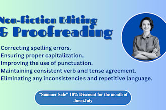 proofread and copy edit your fiction and non fiction book