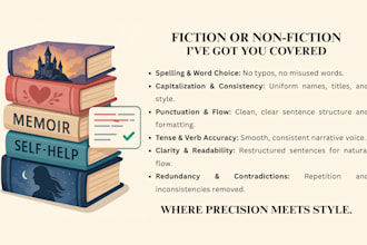 proofread and copy edit your non fiction book