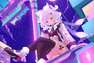 draw anime art illustration character fanart pfp in anime style
