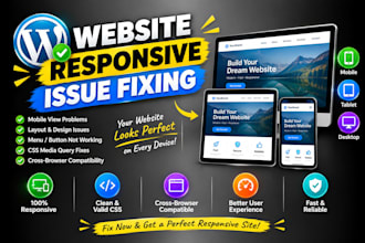 fix website responsive issue or display problem