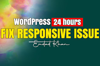 do website responsive issue fixing in 24 hours