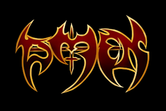 design a death metal, black metal, trash metal, font logo for you