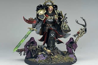 paint warhammer, dnd or any other miniature you want