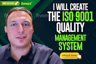 create an iso 9001 quality management system manual