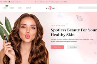 do shopify store design, redesign, shopify dropshipping store, shopify website