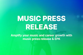 do music press release distribution pr distribution public relations epk design