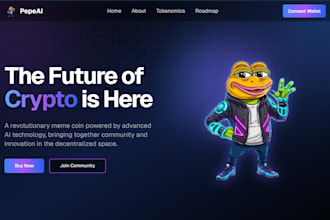 create and deploy a solana project website , landing page