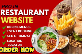 design restaurant website wordpress  food website ordering online business