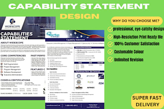 design your federal government capability statement
