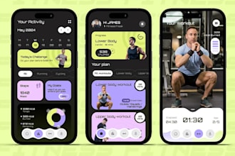 build health app, wellness app, gym and fitness app