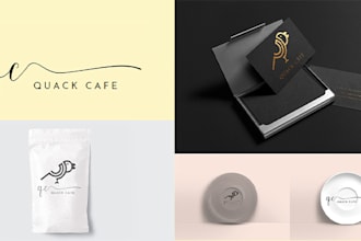 create and design unique brand identity with complete brand kit