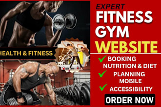design fitness website wordpress gym sport health fitness sport workout website