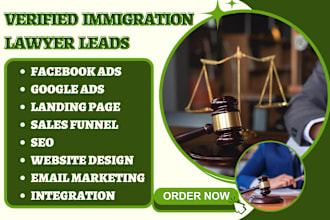 generate quality immigration lawyer leads personal injury civil law lead website