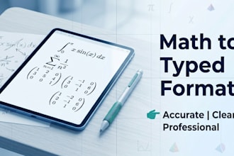 turn math equations into a typed masterpiece