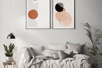 do minimalist abstract printable wall art design