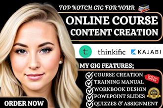 create training manual training script online course content instruction manual