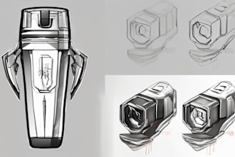 industrial design sketch to present your idea