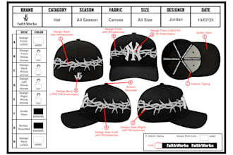 create custom hat trucker, snapback, cap, dad, etc tech pack
