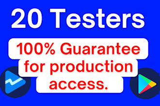 provide 20 testers for your google play closed testing