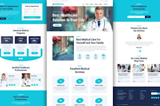 build redesign medical, healthcare, doctor hospital website