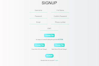 make a custom frontend website front end