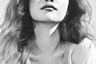 draw pencil sketch portrait from a photo
