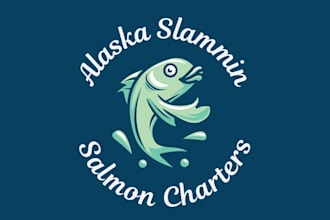 design excellent salmon charters logo