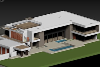 do detailed clean architectural 3d models in 3ds max