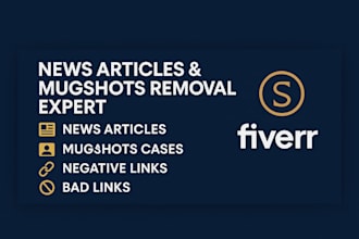 remove negative mugshots cases articles news links on google search results
