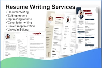 design optimized cv, linkedin profile or cover letter