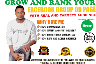 grow your facebook group or page with target audience
