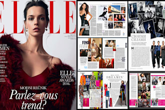 design professional magazine, covers, brochures, newslette, layouts and catalogs
