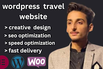 develop travel agency wordpress website