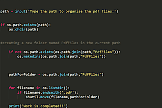 write a python script or bot to automate tasks