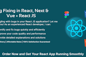 fix bugs in your react js web development