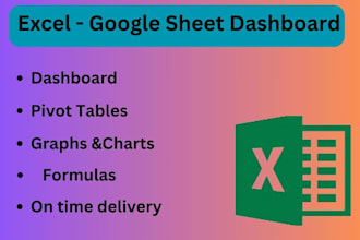create a custom excel or google sheet with functions, formulas, forms