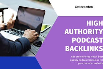 create high quality podcast backlinks on google, amazon music and more