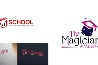 design logo for childcare, school, universitie, institute, and education