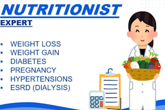 be expert nutritionist and personalized meal plans