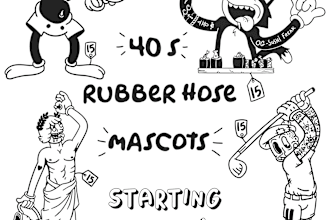 create cuphead cartoon logo and mascots for your brand