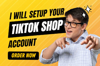 setup tiktok shop, manage tiktok ads and do tiktok marketing