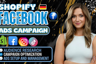 setup shopify facebook ads campaign, instagram ads, fb advertising, and meta ads