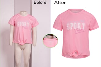 do  ghost mannequin or neck joint for clothing photos