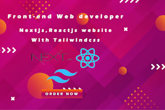 build next js react js website with tailwind css