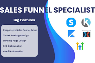 design high converting sales funnel on clickfunnels, ghl, kajabi , or systeme io
