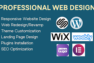 wordpress, website design, elementor, web design, weebly, wix, landing page