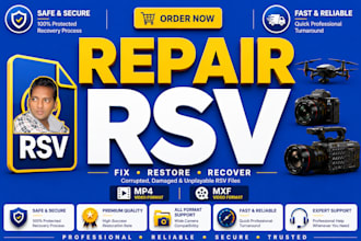 repair fix corrupted rsv file to mp4 videos