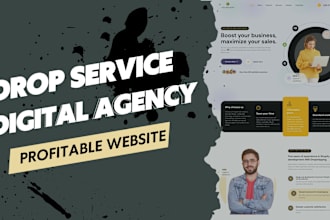 create a profitable dropservicing, drop service website, agency website